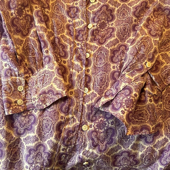 J Crew Purple and white button down shirt - Picture 6 of 9